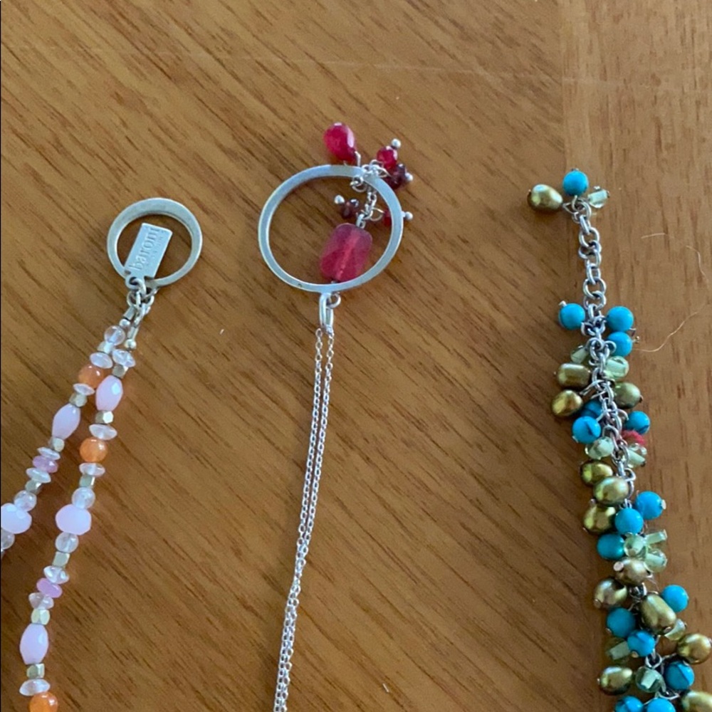 One Baromi necklaces and two bracelets.